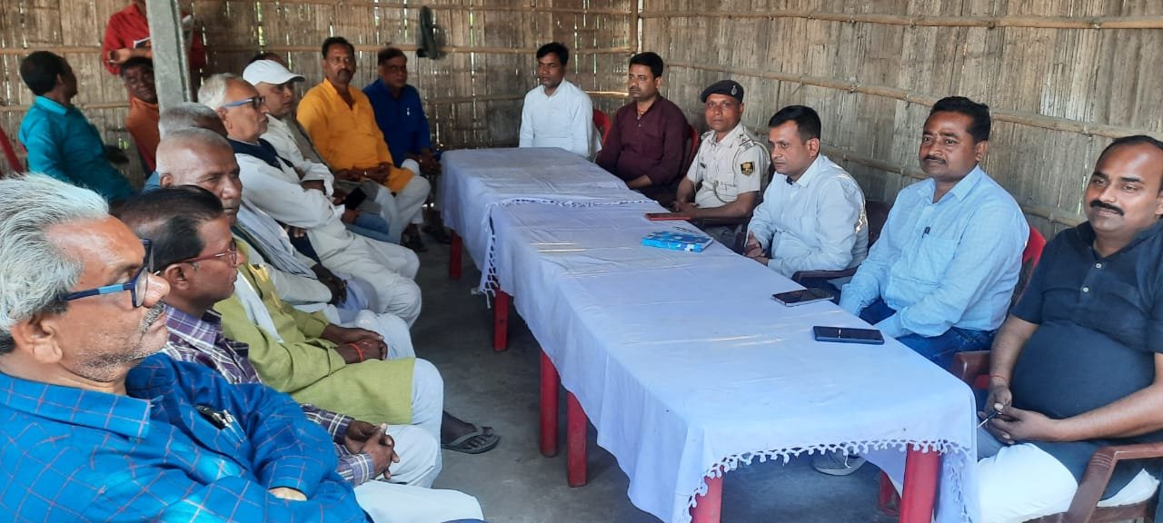 छातापुर :  होली और शब ए बारात को ले कर हुई शांतिसमिति कि बैठक 