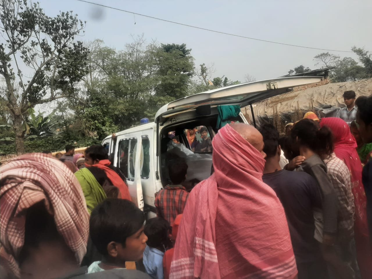 हादसे में मौत के बाद शव आते ही अरर्राहा गांव में मचा कोहराम,परिजनों में शोक की लहर