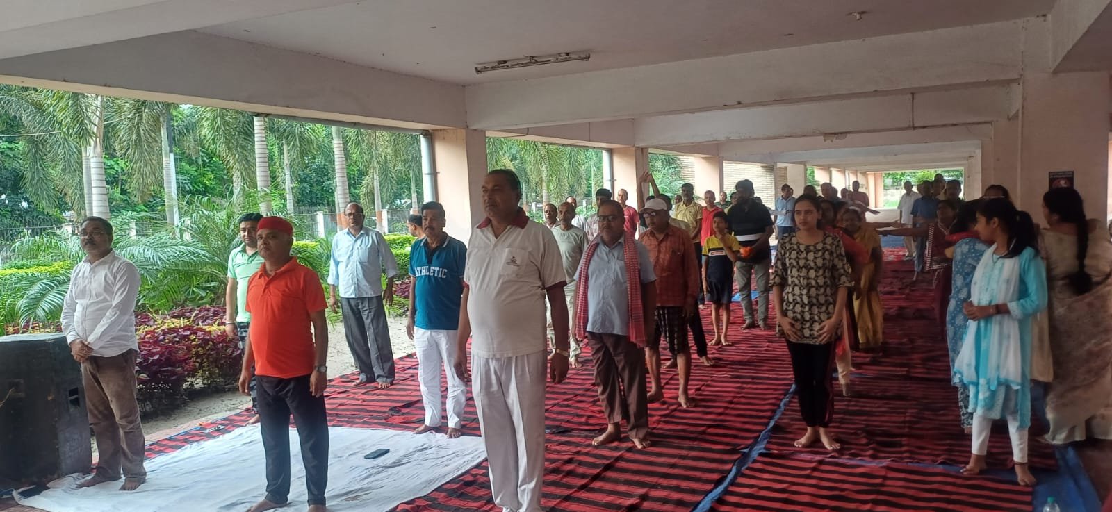 बीरपुर/सुपौल: कौशिकी भवन में किया गया योगाभ्यास।