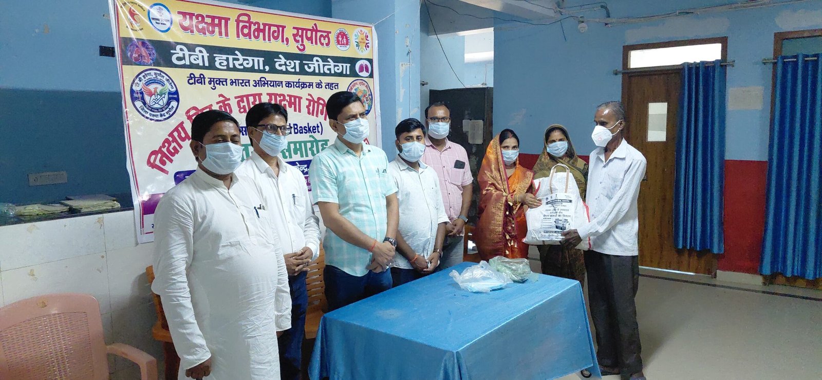 प्रतापगंज में टीबी मरीजों को छह माह तक मिलेगा पोषण किट, 10 मरीजों को लिया गया गोद